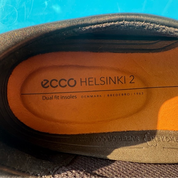 ECCO Helsinki 2 Men's Black Leather Shoes - Picture 3 of 3